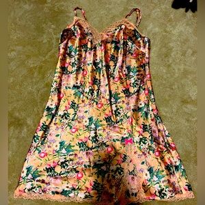 Victoria’s Secret floral satin nightgown.